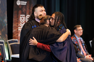 Photo from the TWoA Tāmaki Makaurau 2023 Graduations (Ceremony 6 @ 8pm), held at the Due Drop Events Centre, Manukau, Auckland, New Zealand on Thursday, 8 June, 2023. Photo: Mike Walen / KeyImagery Photography. Copyright: © Te Wānanga o Aotearoa.