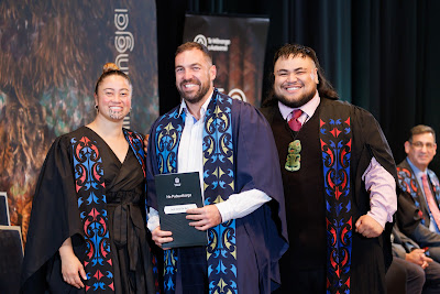 Photo from the TWoA Tāmaki Makaurau 2023 Graduations (Ceremony 6 @ 8pm), held at the Due Drop Events Centre, Manukau, Auckland, New Zealand on Thursday, 8 June, 2023. Photo: Mike Walen / KeyImagery Photography. Copyright: © Te Wānanga o Aotearoa.