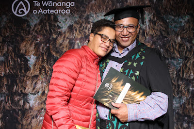 Booth photo from the TWoA Tainui 2021 Graduations (Friday - Ceremony 3),  held at Elim Church, Te Rapa, Hamilton, New Zealand. Taken: Friday 23 April 2021. Photo: InstaBooth / KeyImagery Photography. Copyright: © Te Wānanga o Aotearoa.