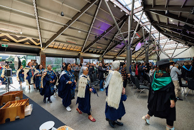 Photo from the TWoA Waiariki 2023 Graduations (Waiwhero), held at Te Puia, Rotorua, Bay of Plenty, New Zealand on Friday, 12 May, 2023. Photo: Mike Walen / KeyImagery Photography. Copyright: © Te Wānanga o Aotearoa.