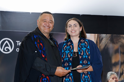 Photo from the TWoA Te Tai Tokerau (Kaitaia) 2025 Graduation held at Te Kura Kaupapa Maori o Pukemiro in Kaitaia, Northland, New Zealand on Monday, 14 April, 2025. Photo by Mike Walen / KeyImagery Photography. Copyright: © 2025 Te Wānanga o Aotearoa.