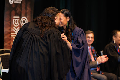 Photo from the TWoA Tāmaki Makaurau 2023 Graduations (Ceremony 6 @ 8pm), held at the Due Drop Events Centre, Manukau, Auckland, New Zealand on Thursday, 8 June, 2023. Photo: Mike Walen / KeyImagery Photography. Copyright: © Te Wānanga o Aotearoa.