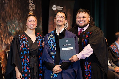 Photo from the TWoA Tāmaki Makaurau 2023 Graduations (Ceremony 6 @ 8pm), held at the Due Drop Events Centre, Manukau, Auckland, New Zealand on Thursday, 8 June, 2023. Photo: Mike Walen / KeyImagery Photography. Copyright: © Te Wānanga o Aotearoa.