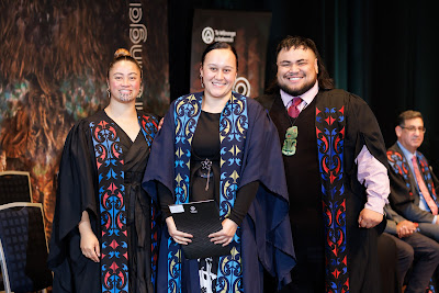 Photo from the TWoA Tāmaki Makaurau 2023 Graduations (Ceremony 6 @ 8pm), held at the Due Drop Events Centre, Manukau, Auckland, New Zealand on Thursday, 8 June, 2023. Photo: Mike Walen / KeyImagery Photography. Copyright: © Te Wānanga o Aotearoa.