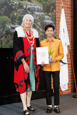Photo from the HCC NZ Citizenship Ceremony 2 (Afternoon) held at The Atrium, Wintec/Te Pukenga, Hamilton, Waikato, New Zealand at 3:30pm on Monday, 11 March, 2024. Photo: Mike Walen / KeyImagery Photography. Copyright: © Hamilton City Council.
