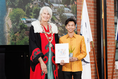 Photo from the HCC NZ Citizenship Ceremony 2 (Afternoon) held at The Atrium, Wintec/Te Pukenga, Hamilton, Waikato, New Zealand at 3:30pm on Monday, 11 March, 2024. Photo: Mike Walen / KeyImagery Photography. Copyright: © Hamilton City Council.