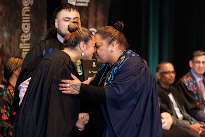 Photo from the TWoA Tāmaki Makaurau 2023 Graduations (Ceremony 6 @ 8pm), held at the Due Drop Events Centre, Manukau, Auckland, New Zealand on Thursday, 8 June, 2023. Photo: Mike Walen / KeyImagery Photography. Copyright: © Te Wānanga o Aotearoa.