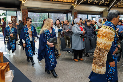 Photo from the TWoA Waiariki 2023 Graduations (Waiwhero), held at Te Puia, Rotorua, Bay of Plenty, New Zealand on Friday, 12 May, 2023. Photo: Mike Walen / KeyImagery Photography. Copyright: © Te Wānanga o Aotearoa.