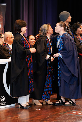 Photo from the TWoA Tāmaki Makaurau 2023 Graduations (Ceremony 3 @ 8pm), held at the Due Drop Events Centre, Manukau, Auckland, New Zealand on Wednesday, 7 June, 2023. Photo: Mike Walen / KeyImagery Photography. Copyright: © Te Wānanga o Aotearoa.
