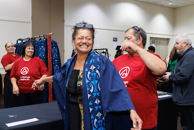 Photo from the TWoA Waiariki 2025 Graduations (Waiwhero) held at the Distinction Hotel, Rotorua, Bay of Plenty, New Zealand on Friday, 9 May, 2025. Photography by Mike Walen / KeyImagery Photography. Copyright: © 2025 Te Wānanga o Aotearoa.