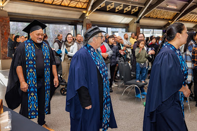 Photo from the TWoA Waiariki 2023 Graduations (Waiwhero), held at Te Puia, Rotorua, Bay of Plenty, New Zealand on Friday, 12 May, 2023. Photo: Mike Walen / KeyImagery Photography. Copyright: © Te Wānanga o Aotearoa.