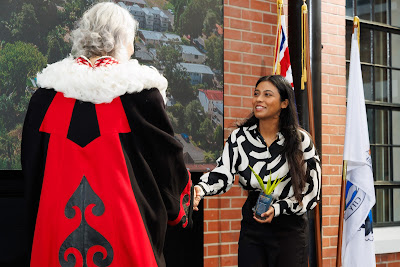 Photo from the HCC NZ Citizenship Ceremony (Morning) held in The Atrium, Wintec/Te Pukenga, Hamilton, Waikato, New Zealand at 10:00am on Monday, 12 February, 2024. Photo: Mike Walen / KeyImagery Photography. Copyright: © Hamilton City Council.