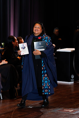 Photo from the TWoA Tāmaki Makaurau 2023 Graduations (Ceremony 1 @ 10am), held at the Due Drop Events Centre, Manukau, Auckland, New Zealand on Wednesday, 7 June, 2023. Photo: Mike Walen / KeyImagery Photography. Copyright: © Te Wānanga o Aotearoa.
