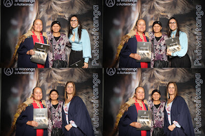 Booth photo from the TWoA Tainui 2025 Graduations (Ceremony 2 @ 2pm) held at Claudelands Event Centre in Hamilton, Waikato, New Zealand on Tuesday, 29 April, 2025. Photography by InstaBooth / KeyImagery Photography. Copyright: © 2025 Te Wānanga o Aotearoa.