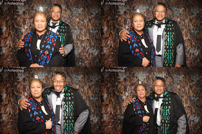 Booth photo from the TWoA Tainui 2023 Graduations (Ceremony 3 - Thursday Morning), held at Hamilton Boys High School, Hamilton, Waikato, New Zealand on Thursday, 20 April, 2023. Photo: InstaBooth / KeyImagery Photography. Copyright: © Te Wānanga o Aotearoa.