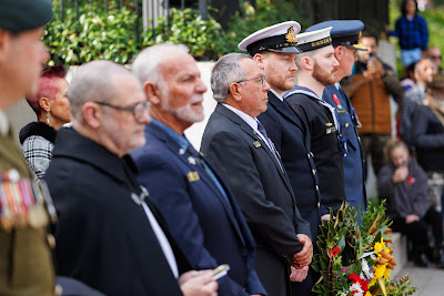 Photo from the Anzac Day 2025 Civic Service held at Memorial Park in Hamilton, Waikato, New Zealand on Friday, 25 April, 2025. Photography by Mike Walen / KeyImagery Photography. Copyright: © 2025 Hamilton City Council.