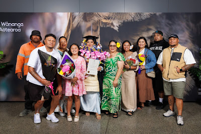 Photo from Ceremony 2 of the TWoA Tāmaki Makaurau 2025 Graduations (March 2025) held at the Mangere Arts Centre in Auckland, New Zealand on Wednesday, 12 March, 2025. Photo by Mike Walen / KeyImagery Photography. Copyright: © 2025 Te Wānanga o Aotearoa.