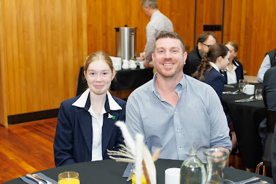 Photo from the 2023 Father/Daughter Breakfast held in the Nancy Light Hall at Waikato Diocesan in Hamilton, Waikato, New Zealand. Taken: Monday, 16 October, 2023. Photography: Mike Walen / KeyImagery Photography. Copyright: © Waikato Diocesan School for Girls.
