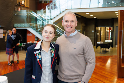 Photo from the 2023 Father/Daughter Breakfast held in the Nancy Light Hall at Waikato Diocesan in Hamilton, Waikato, New Zealand. Taken: Monday, 16 October, 2023. Photography: Mike Walen / KeyImagery Photography. Copyright: © Waikato Diocesan School for Girls.