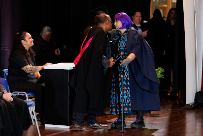 Photo from the TWoA Tāmaki Makaurau 2023 Graduations (Ceremony 1 @ 10am), held at the Due Drop Events Centre, Manukau, Auckland, New Zealand on Wednesday, 7 June, 2023. Photo: Mike Walen / KeyImagery Photography. Copyright: © Te Wānanga o Aotearoa.