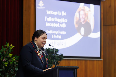 Photo from the 2023 Father/Daughter Breakfast held in the Nancy Light Hall at Waikato Diocesan in Hamilton, Waikato, New Zealand. Taken: Monday, 16 October, 2023. Photography: Mike Walen / KeyImagery Photography. Copyright: © Waikato Diocesan School for Girls.