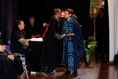 Photo from the TWoA Tāmaki Makaurau 2023 Graduations (Ceremony 1 @ 10am), held at the Due Drop Events Centre, Manukau, Auckland, New Zealand on Wednesday, 7 June, 2023. Photo: Mike Walen / KeyImagery Photography. Copyright: © Te Wānanga o Aotearoa.