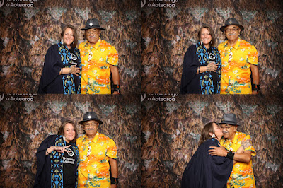 Booth photo from the TWoA Tainui 2023 Graduations (Ceremony 3 - Thursday Morning), held at Hamilton Boys High School, Hamilton, Waikato, New Zealand on Thursday, 20 April, 2023. Photo: InstaBooth / KeyImagery Photography. Copyright: © Te Wānanga o Aotearoa.