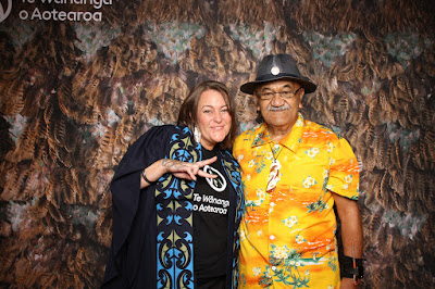 Booth photo from the TWoA Tainui 2023 Graduations (Ceremony 3 - Thursday Morning), held at Hamilton Boys High School, Hamilton, Waikato, New Zealand on Thursday, 20 April, 2023. Photo: InstaBooth / KeyImagery Photography. Copyright: © Te Wānanga o Aotearoa.