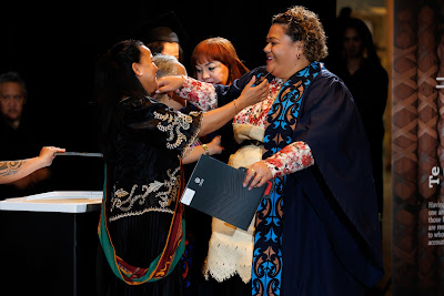 Photo from the TWoA Tāmaki Makaurau 2023 Graduations (Ceremony 1 @ 10am), held at the Due Drop Events Centre, Manukau, Auckland, New Zealand on Wednesday, 7 June, 2023. Photo: Mike Walen / KeyImagery Photography. Copyright: © Te Wānanga o Aotearoa.