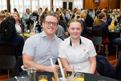 Photo from the 2023 Father/Daughter Breakfast held in the Nancy Light Hall at Waikato Diocesan in Hamilton, Waikato, New Zealand. Taken: Monday, 16 October, 2023. Photography: Mike Walen / KeyImagery Photography. Copyright: © Waikato Diocesan School for Girls.