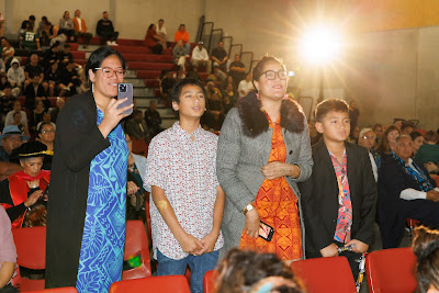 Ceremony photo from the TWoA Tainui 2023 Graduations (Ceremony 3 - Thursday Morning), held at Hamilton Boys High School, Hamilton, Waikato, New Zealand on Thursday, 20 April, 2023. Photo: Mike Walen / KeyImagery Photography. Copyright: © Te Wānanga o Aotearoa.