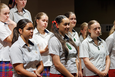 Photo from the New Staff & Student Pōwhiri event held in the All Saints Chapel at Waikato Diocesan in Hamilton, Waikato, New Zealand on Wednesday, 7 Feb,ruary 2024. Photo by Mike Walen / KeyImagery Photography. Copyright: © Waikato Diocesan School for Girls.