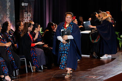 Photo from the TWoA Tāmaki Makaurau 2023 Graduations (Ceremony 1 @ 10am), held at the Due Drop Events Centre, Manukau, Auckland, New Zealand on Wednesday, 7 June, 2023. Photo: Mike Walen / KeyImagery Photography. Copyright: © Te Wānanga o Aotearoa.