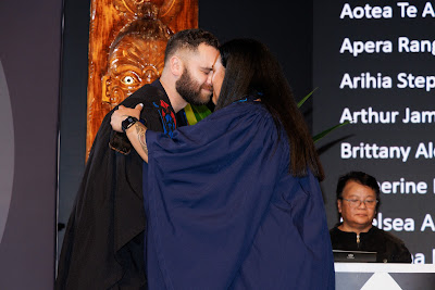 Photo from Ceremony 2 of the TWoA Tāmaki Makaurau 2025 Graduations (May 2025) held at the Mangere Arts Centre in Auckland, New Zealand on Monday, 26 May, 2025. Photo by Mike Walen / KeyImagery Photography. Copyright: © 2025 Te Wānanga o Aotearoa.