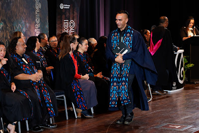 Photo from the TWoA Tāmaki Makaurau 2023 Graduations (Ceremony 1 @ 10am), held at the Due Drop Events Centre, Manukau, Auckland, New Zealand on Wednesday, 7 June, 2023. Photo: Mike Walen / KeyImagery Photography. Copyright: © Te Wānanga o Aotearoa.