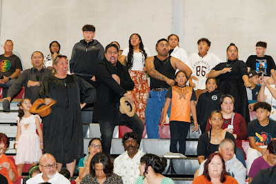 Ceremony photo from the TWoA Tainui 2023 Graduations (Ceremony 3 - Thursday Morning), held at Hamilton Boys High School, Hamilton, Waikato, New Zealand on Thursday, 20 April, 2023. Photo: Mike Walen / KeyImagery Photography. Copyright: © Te Wānanga o Aotearoa.