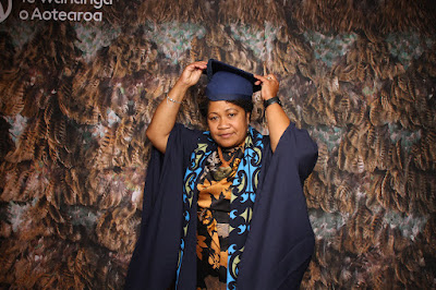 Booth photo from the TWoA Tainui 2023 Graduations (Ceremony 3 - Thursday Morning), held at Hamilton Boys High School, Hamilton, Waikato, New Zealand on Thursday, 20 April, 2023. Photo: InstaBooth / KeyImagery Photography. Copyright: © Te Wānanga o Aotearoa.