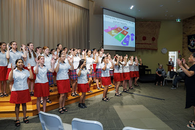 Photo from the New Staff & Student Pōwhiri event held in the All Saints Chapel at Waikato Diocesan in Hamilton, Waikato, New Zealand on Wednesday, 7 Feb,ruary 2024. Photo by Mike Walen / KeyImagery Photography. Copyright: © Waikato Diocesan School for Girls.