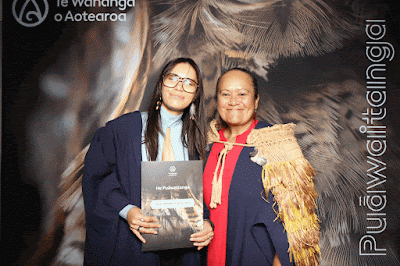 Booth photo from the TWoA Tainui 2025 Graduations (Ceremony 2 @ 2pm) held at Claudelands Event Centre in Hamilton, Waikato, New Zealand on Tuesday, 29 April, 2025. Photography by InstaBooth / KeyImagery Photography. Copyright: © 2025 Te Wānanga o Aotearoa.