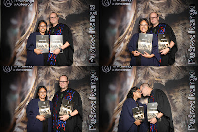 Booth photo from the TWoA Tainui 2025 Graduations (Ceremony 2 @ 2pm) held at Claudelands Event Centre in Hamilton, Waikato, New Zealand on Tuesday, 29 April, 2025. Photography by InstaBooth / KeyImagery Photography. Copyright: © 2025 Te Wānanga o Aotearoa.