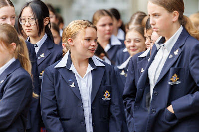 Photo from the New Staff & Student Pōwhiri event held in the All Saints Chapel at Waikato Diocesan in Hamilton, Waikato, New Zealand on Wednesday, 7 Feb,ruary 2024. Photo by Mike Walen / KeyImagery Photography. Copyright: © Waikato Diocesan School for Girls.