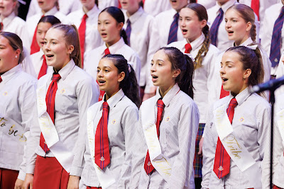 Photo from Waikato Diocesan House Singing 2022, held at GLOBOX Arena, Claudelands Event Centre, Hamilton, New Zealand on Friday, 23 June, 2023.  Photo: Mike Walen / KeyImagery Photography. Copyright: © Waikato Diocesan School for Girls.