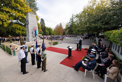 Photo from the Anzac Day 2025 Civic Service held at Memorial Park in Hamilton, Waikato, New Zealand on Friday, 25 April, 2025. Photography by Mike Walen / KeyImagery Photography. Copyright: © 2025 Hamilton City Council.