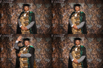 Booth photo from the TWoA Tainui 2023 Graduations (Ceremony 3 - Thursday Morning), held at Hamilton Boys High School, Hamilton, Waikato, New Zealand on Thursday, 20 April, 2023. Photo: InstaBooth / KeyImagery Photography. Copyright: © Te Wānanga o Aotearoa.
