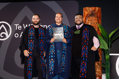 Photo from Ceremony 2 of the TWoA Tāmaki Makaurau 2025 Graduations (May 2025) held at the Mangere Arts Centre in Auckland, New Zealand on Monday, 26 May, 2025. Photo by Mike Walen / KeyImagery Photography. Copyright: © 2025 Te Wānanga o Aotearoa.