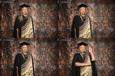 Booth photo from the TWoA Tainui 2023 Graduations (Ceremony 3 - Thursday Morning), held at Hamilton Boys High School, Hamilton, Waikato, New Zealand on Thursday, 20 April, 2023. Photo: InstaBooth / KeyImagery Photography. Copyright: © Te Wānanga o Aotearoa.