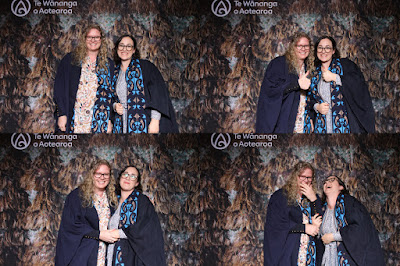 Booth photo from the TWoA Tainui 2021 Graduations (Thursday Morning - Ceremony 1), held at Elim Church, Te Rapa, Hamilton, New Zealand. Taken: Thursday 22 April 2021. Photo: InstaBooth / KeyImagery Photography. Copyright: © Te Wānanga o Aotearoa.