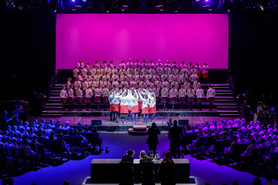 Photo from Waikato Diocesan House Singing 2022, held at GLOBOX Arena, Claudelands Event Centre, Hamilton, New Zealand on Friday, 23 June, 2023.  Photo: Mike Walen / KeyImagery Photography. Copyright: © Waikato Diocesan School for Girls.