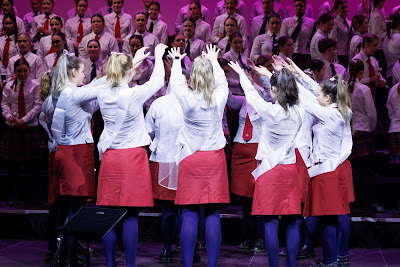 Photo from Waikato Diocesan House Singing 2022, held at GLOBOX Arena, Claudelands Event Centre, Hamilton, New Zealand on Friday, 23 June, 2023.  Photo: Mike Walen / KeyImagery Photography. Copyright: © Waikato Diocesan School for Girls.