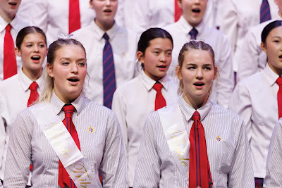 Photo from Waikato Diocesan House Singing 2022, held at GLOBOX Arena, Claudelands Event Centre, Hamilton, New Zealand on Friday, 23 June, 2023.  Photo: Mike Walen / KeyImagery Photography. Copyright: © Waikato Diocesan School for Girls.